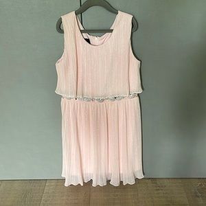 Pale pink girls party dress